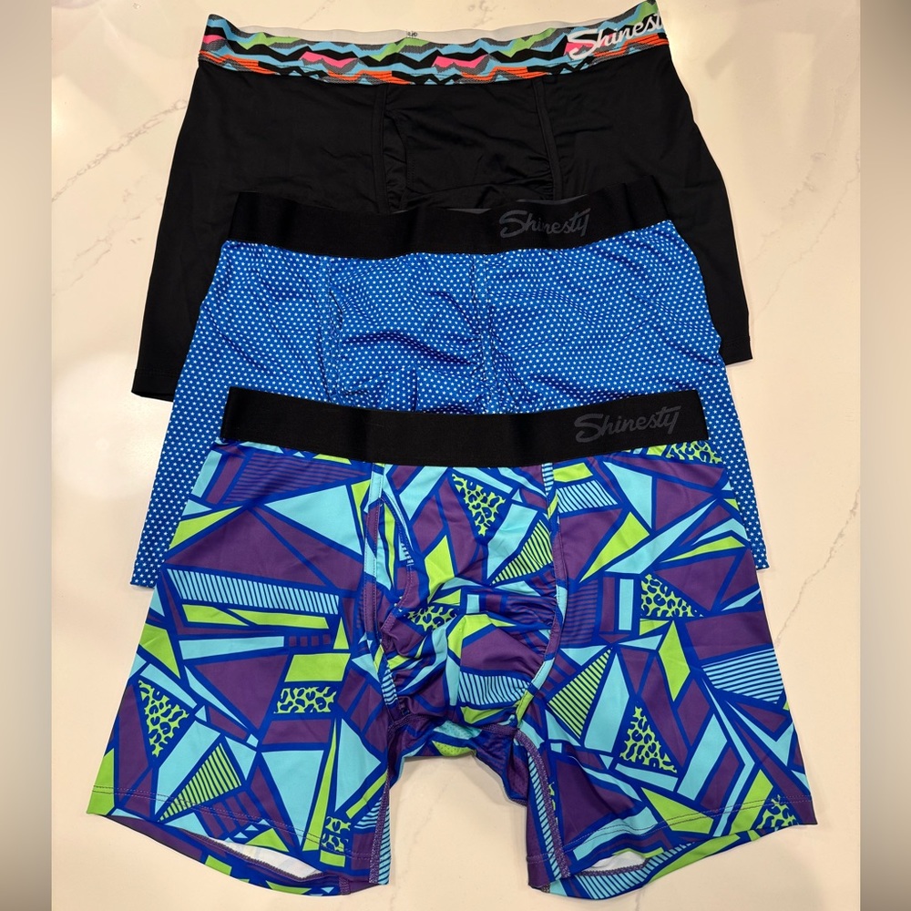 Shinesty Ball Hammock Pouch Boxer Briefs (3 Pairs - Medium)